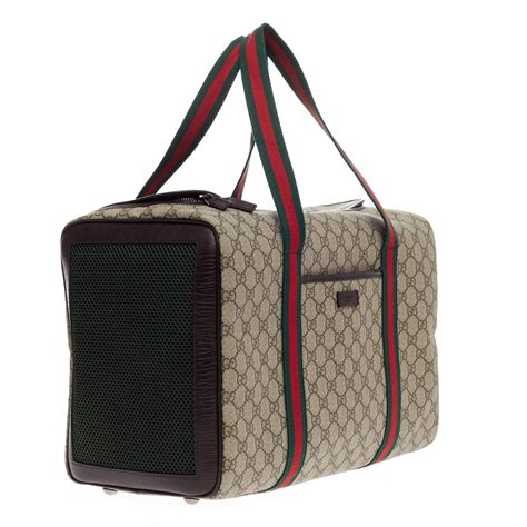 gucci pey|Gucci pet carrier for sale.